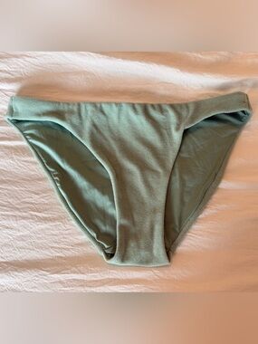 Sage Green High-Waist Bikini Bottom